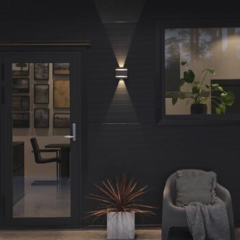 Vonkajšie svietidlo Cremona efektné pásiky 14 cm