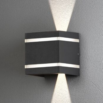 Vonkajšie svietidlo Cremona efektné pásiky 14 cm