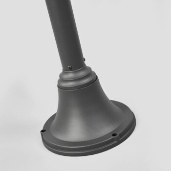 Vonkajšie svietidlo Lindby Madea, sivé, 2 svetlá, 212 cm, E27, IP44