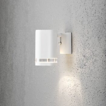 Vonkajšie svietidlo Modena s výrezom 1-pl. biele