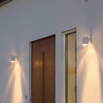 Vonkajšie svietidlo Modena s výrezom 1-pl. biele