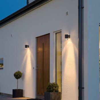 Vonkajšie svietidlo Modena s výrezom 1-pl. čierne