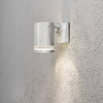 Vonkajšie svietidlo Modena s výrezom 1-pl. sivé