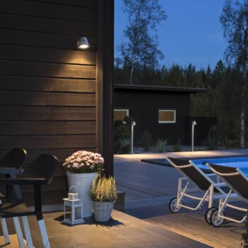 Vonkajšie svietidlo Trieste z ocele galvanizované