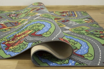 Vopi, Detský kusový koberec Hravé mesto štvorec, 250x250, viacfarebná, detská izba