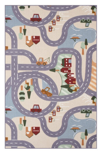 Vopi, Detský kusový koberec Scanroad 39, 400x500, viacfarebná, detská izba