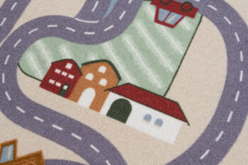 Vopi, Detský kusový koberec Scanroad 39 kruh, 57x57 (priemer) kruh, viacfarebná, detská izba