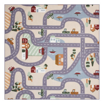 Vopi, Detský kusový koberec Scanroad 39 štvorec, 60x60, viacfarebná, detská izba