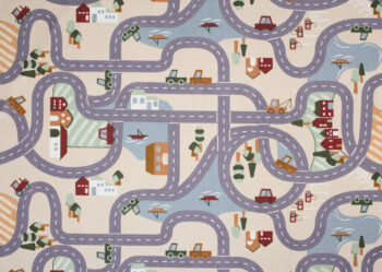 Vopi, Detský metrážny koberec Scanroad 39 - neúčtujeme odrezky z role, na mieru, šíře 1,33m,1m,2m,3m,4m,na mieru, neúčtujeme odrezky, viacfarebná, filc, detská izba