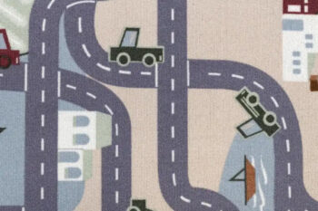Vopi, Detský metrážny koberec Scanroad 39 - neúčtujeme odrezky z role, na mieru, šíře 1,33m,1m,2m,3m,4m,na mieru, neúčtujeme odrezky, viacfarebná, filc, detská izba