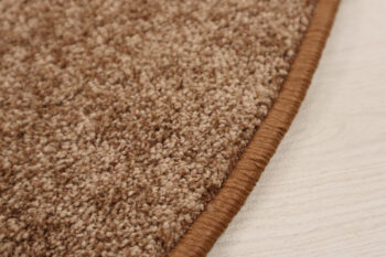 Vopi, Kusový koberec Capri medený kruh, 100x100 (priemer) kruh, hnedá, chodba / predsieň