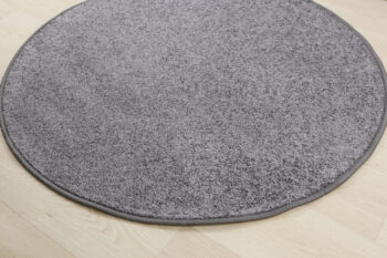 Vopi, Kusový koberec Capri šedý kruh, 100x100 (priemer) kruh, šedá, chodba / predsieň