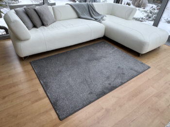 Vopi, Kusový koberec Laguna tmavo šedá, 300x400, šedá, detská izba