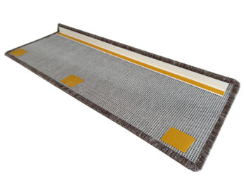 Vopi Nášľapy na schody Apollo Soft hnedý obdĺžnik - 24x65 obdĺžnik (rozmer vrátane ohybu)