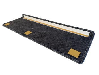 Vopi Nášľapy na schody Gandia sivý obdĺžnik, samolepiaci - 25x80 obdĺžnik (rozmer vrátane ohybu)