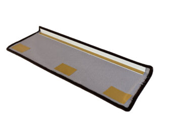 Vopi Nášľapy na schody Geneve hnedý obdĺžnik, samolepiaci - 25x80 obdĺžnik (rozmer vrátane ohybu)