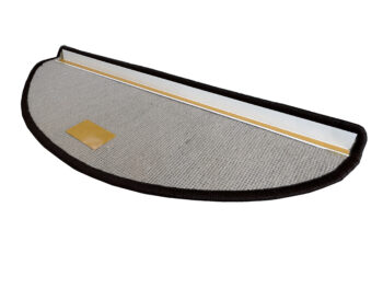Vopi Nášľapy na schody Laguna LUX čokoláda polkruh, samolepiaca - 28x65 polkruh (rozmer vrátane ohybu)