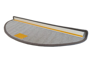 Vopi Nášľapy na schody Laguna béžová polkruh, samolepiaca - 28x65 polkruh (rozmer vrátane ohybu)