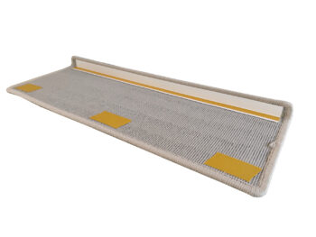 Vopi Nášľapy na schody Laguna krémová obdĺžnik, samolepiaca - 25x80 obdĺžnik (rozmer vrátane ohybu)