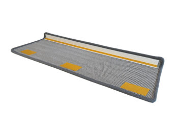 Vopi Nášľapy na schody Laguna šedá obdĺžnik, samolepiaci - 25x80 obdĺžnik (rozmer vrátane ohybu)