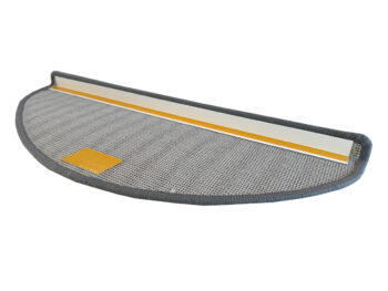 Vopi Nášľapy na schody Laguna šedá polkruh, samolepiaca - 28x65 polkruh (rozmer vrátane ohybu)