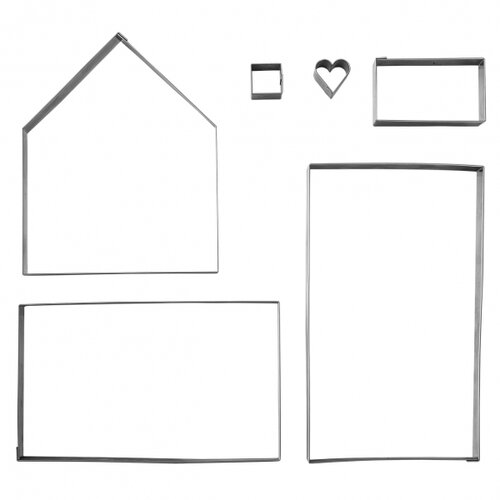 Vykrajovadlo nerez Chalúpka sada 6 ks Vykrajovadlo nerez Chalúpka sada 6 ks