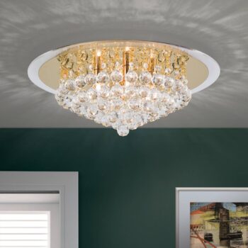 Výrazné krištáľové stropné svietidlo TUILA 50 cm