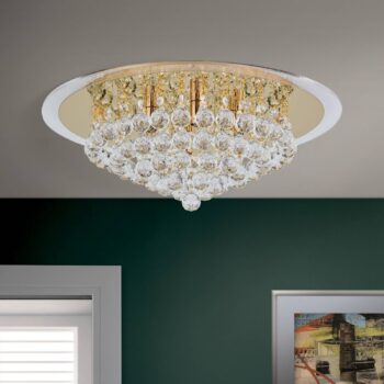 Výrazné krištáľové stropné svietidlo TUILA 50 cm