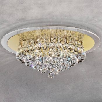 Výrazné krištáľové stropné svietidlo TUILA 50 cm