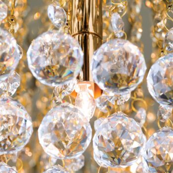 Výrazné krištáľové stropné svietidlo TUILA 50 cm