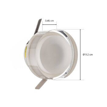 WEVER & DUCRÉ Mirbi IP44 1.0 LED vstavané svietidlo okrúhle