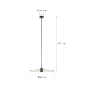 WEVER & DUCRÉ Zrkadlo 2.0 Závesné svietidlo 250cm čierne/zlaté