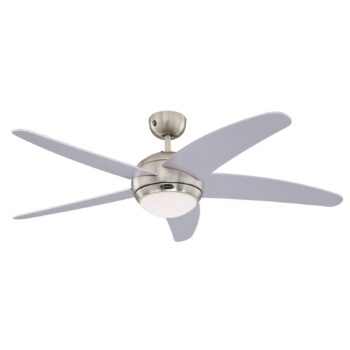 Westinghouse Bendan ventilátor so svetlom, strieborný