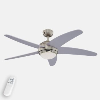 Westinghouse Bendan ventilátor so svetlom, strieborný