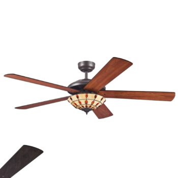 Westinghouse Comet T - Ventilátor so sklom Tiffany