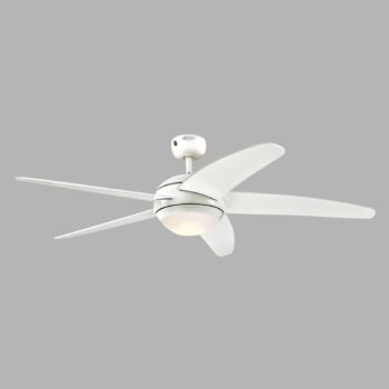 Westinghouse LED stropný ventilátor Bendan, biely, tichý