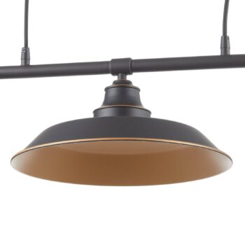 Westinghouse závesná lampa Iron Hill, čierna, 3pl.