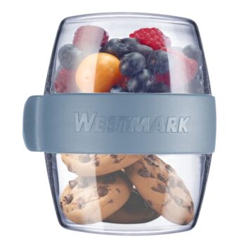 Westmark Dvojdielna dóza na desiatu MINI, 400 ml, modrá