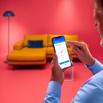 WiZ Imageo LED spot 3 svetlá 2 700-6 500 K, čierna