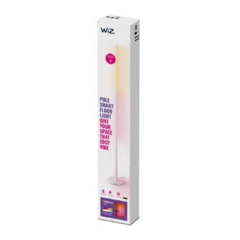 WiZ LED stojacia lampa Pole, laditeľná biela a farebná