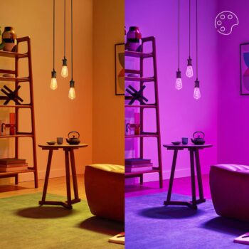 WiZ ST64 LED filament žiarovka WiFi E27 6,3W RGBW