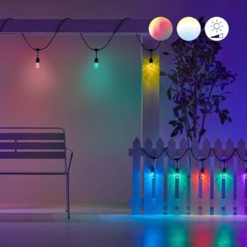 WiZ String Lights LED vonkajšia svetelná reťaz, 14,8 m, CCT, RGB