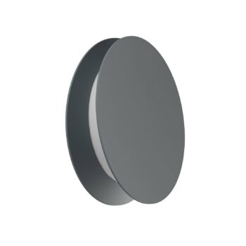 Yo-Yo LED nástenné svietidlo, sivé, 2 700 K, hliník, PMMA, stmievateľné