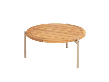 Yoga teak konferenčný stolík latte 73 cm