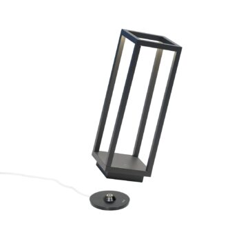 Zafferano Home LED lucerna batérie IP54 tmavosivá