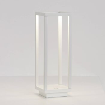 Zafferano Home LED lucerna na batérie IP54 biela