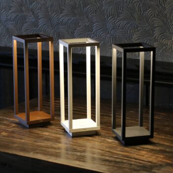 Zafferano Home LED lucerna na batérie IP54 corten