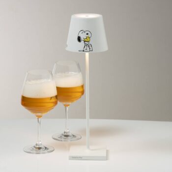 Zafferano Poldina Friends dobíjacia stolová lampa IP65
