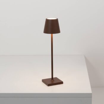 Zafferano Poldina mikro dobíjacia lampa IP65 corten