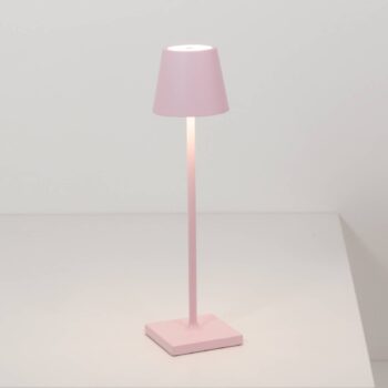Zafferano Poldina mikro dobíjacia lampa IP65 ružová